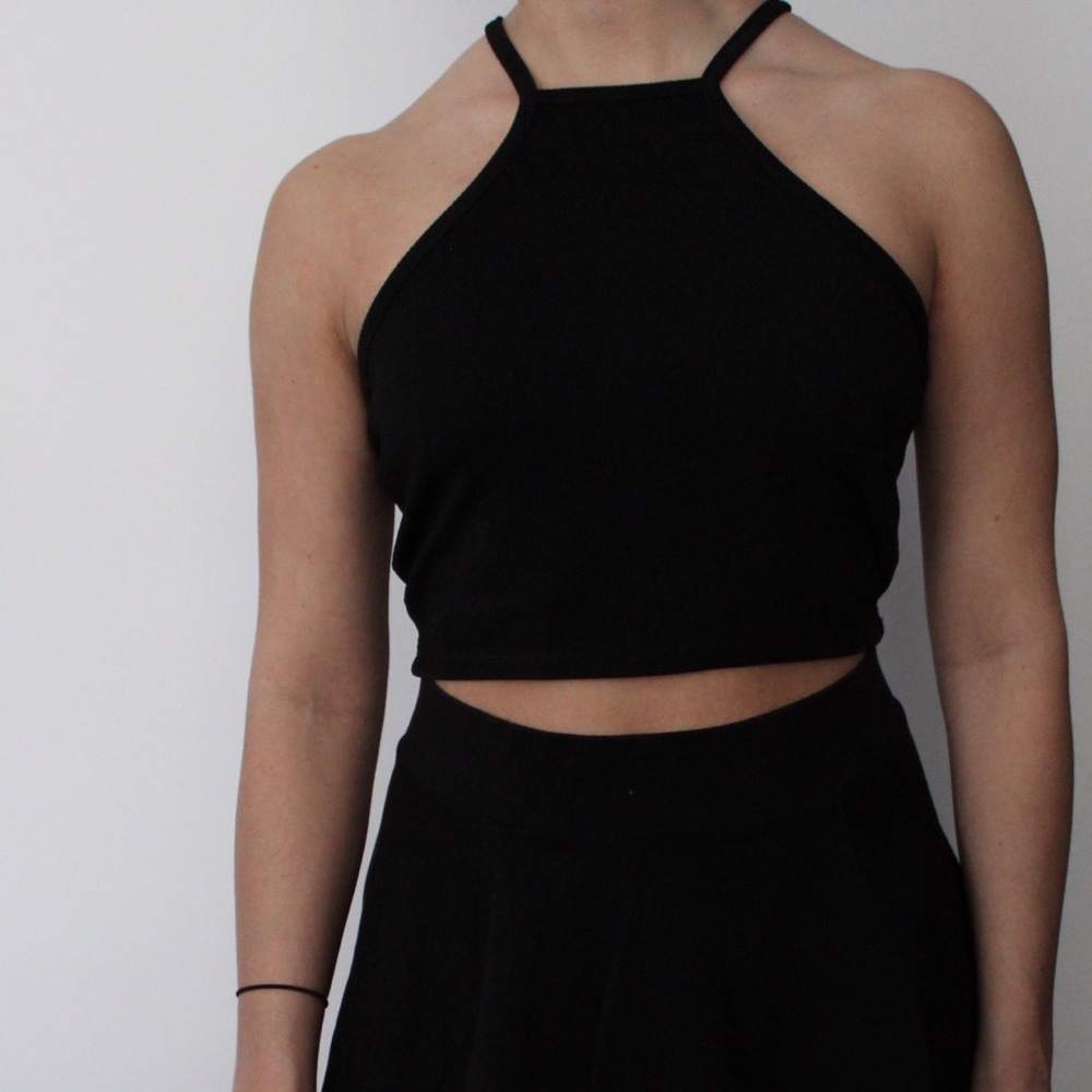 High Neck Crop Top *LIKE NEW!*